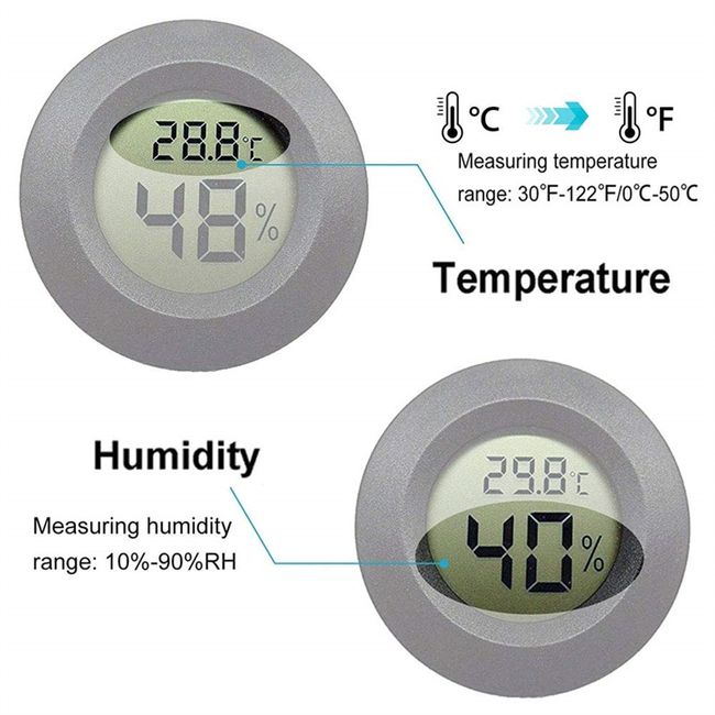 Indoor Thermometer 4pack, Humidity Gauge Meter Digital Hygrometer