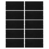 sourcing map 10pcs Vinyl Squeegee Fabric 4 Inch Pre-Cut Self-Adhesive Microfiber Replacement Felt for Squeegee Application Tool, Black