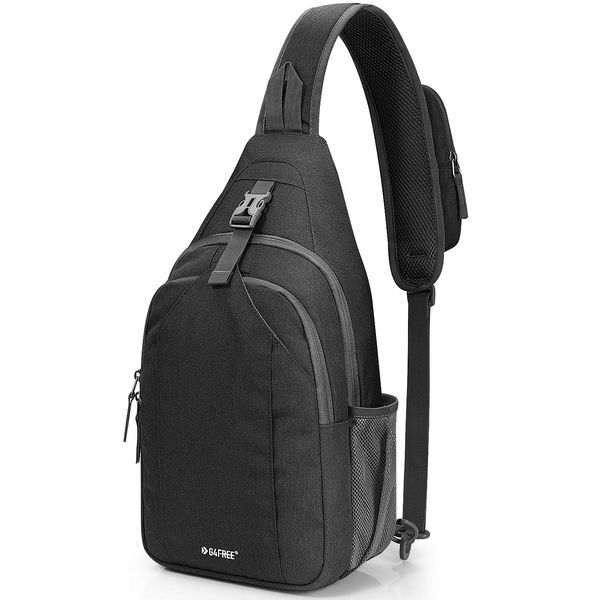 G4Free Sling Bag Backpack Anti Theft Chest Shoulder Bag Crossbody Gym Daypack with Earphone Hole for Outdoor Cycling Travel Hiking Men Women