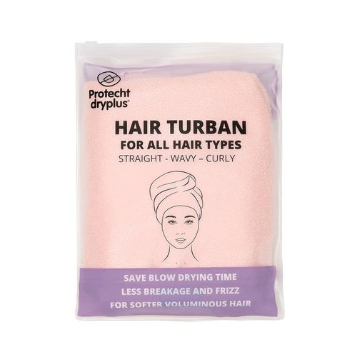 PROTECHT DRYPLUS Super Absorbent Microfibre Hair Turban, Gossamer Pink