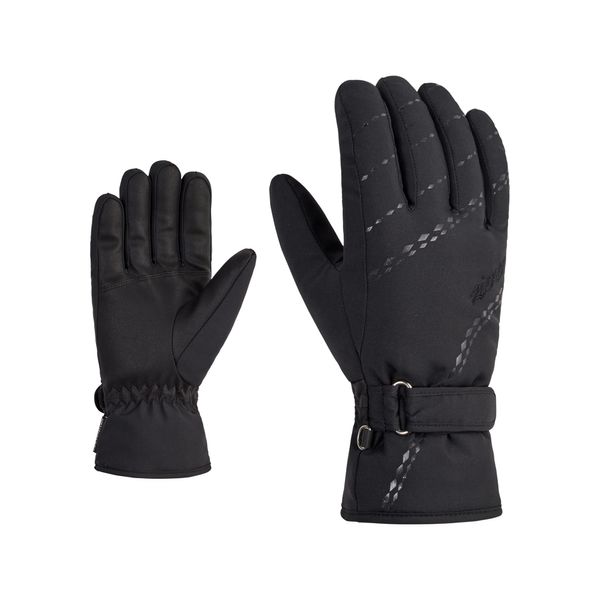 Ziener Damen KORVA Ski-Handschuhe/Wintersport | warm, atmungsaktiv, Black, 6