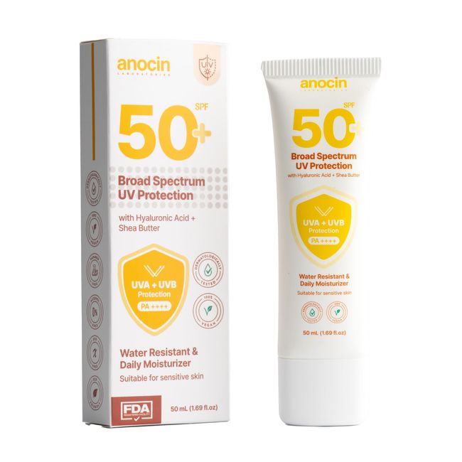 anocin broad Güneş Kremi Yüksek Koruma Spf 50 Nemlendirici Etkili Güneş Koruyucu Krem