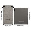 Vemiss Hard Shell Eyeglasses Case Linen Fabrics Large Sunglasses Case Concise (Large, Gray+Gray)