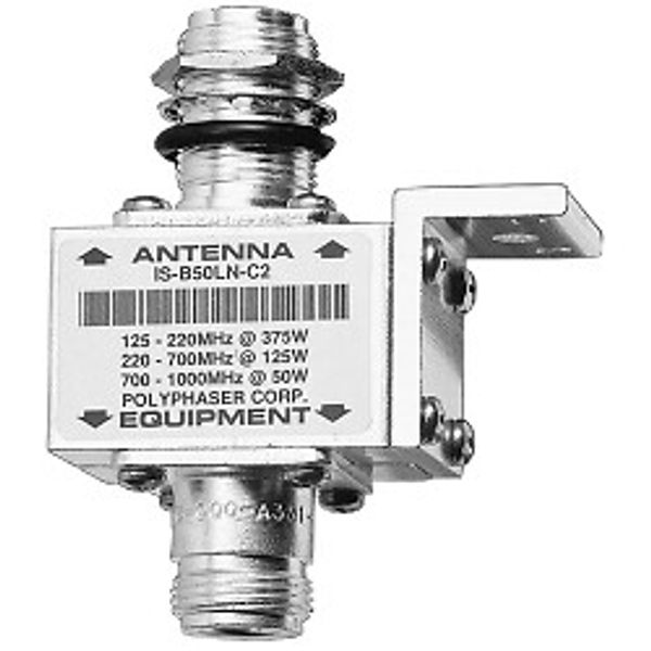 Polyphaser IS-B50HN-C2 Bulkhead Lightning Arrestor, 125-1000 MHz, N-Type F/F