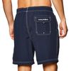 Nautica Men's Standard Solid Quick Dry Classic Logo Swim Trunk, Navy, Large