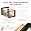 Ampersand Float Frame 1.5In Thin 8X10 White