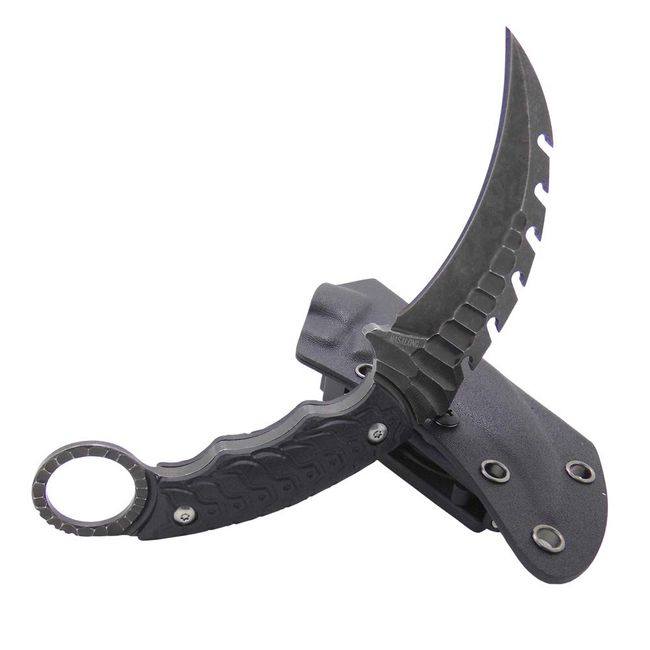 Masalong Unicorn black/white Shuangsha Series Claw karambit knife (Unicorn black)