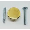 3/4" Polished Turned Solid Brass BOOKCASE Knob desk small cabinet drawer pull...