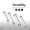 NEIKO 50414A Clevis Pin Assortment Kit | Steel Construction | 3/32”,1/8”, and 5/32” Hole Sizes | 60 Piece