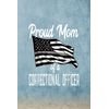 Hourly Study Planner - Correctional Officer Quote Thin Silver Line Flag Mom Gift