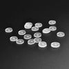 Bloomfall 7MM 6PCS Clear Piercing Disc For Piercing Bump,Pressure Silicone Earrings For Keloids Healing Pads Belly Button Piercing Kit