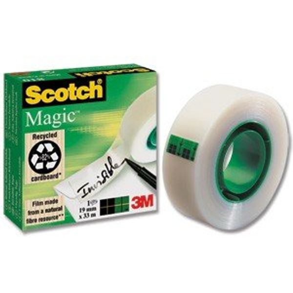 Scotch 25728 Magic Tape, 19 mm x 66 m - Clear