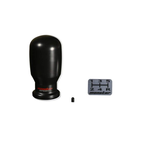 MONSTER SPORT 831121-7350M Shift Knob B Type (Stick Type) / Black Insert Type Alto Works HA36S and Other MT Car