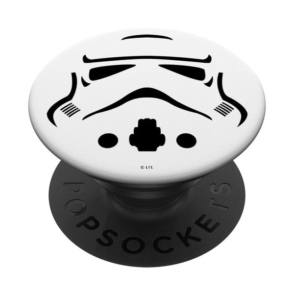 Star Wars Storm Trooper Helmet Stencil Art PopSockets Swappable PopGrip