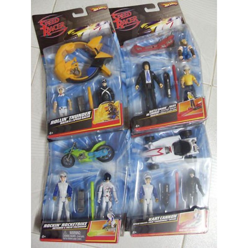 Hot Wheels Speed Racer Action Figure 2 Packs. The Four Included Speed ...