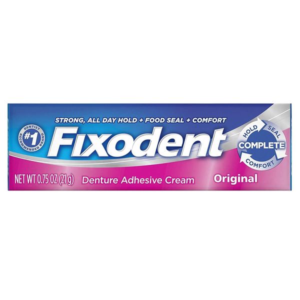 Fixodent Denture Adhesive Cream Original 0.75 oz (Pack of 8)