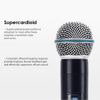 Pro 2 Channel UHF Wireless Dual Microphone Cordless Handheld Mic System For Home
