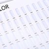 DEWIN Nail Display Book, Nail Varnish Nail Swatches Nail Color Display Chart Book Nail Polish Gel Color Display Card Nail Art Showing Board (Stripes)