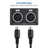 Cable Matters 2-Pack 5 Pin DIN MIDI Cable, 5 Pin MIDI Cable - 0.9m