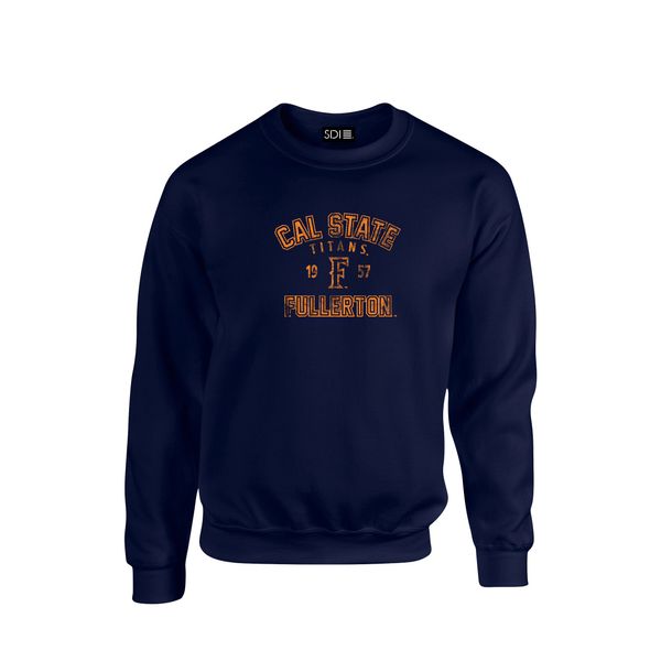 Cal State Fullerton Titans 50/50 Blended 8 oz. Crewneck Sweatshirt SMALL