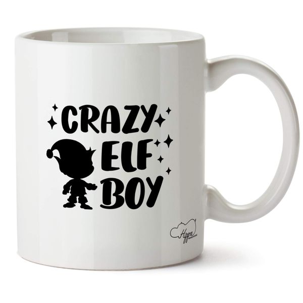 Hippowarehouse Crazy elf boy Printed Mug Cup Ceramic 10oz