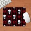 CafePress Baroque Skull Stripe Pattern Red Mousepad Non-slip Rubber Gaming Mousepad