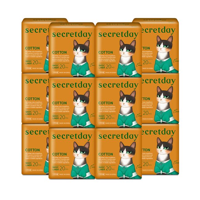 🚛Guaranteed arrival🚛 Secret Day Cotton Regular Liner 20PX12 Pack