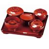 [No brand goods] Aizu Lacquerware Total Book Vermillion 喰初 Set Rabbit