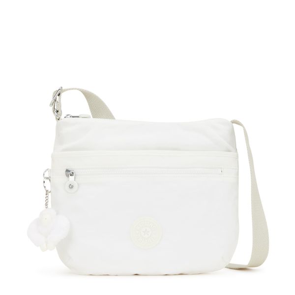 Kipling ARTO Medium crossbody, Pure Alabaster (White)