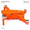 Wrapgrade Skin Sticker Set Compatible with DJI Mini 2 (NEON Orange)