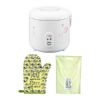 Zojirushi NS-RPC18FJ Rice Cooker and Warmer with Oven Mitt and Dishtowel