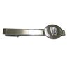 Kiola Designs Silver Toned Etched Oval Baseball Glove Tie Clip