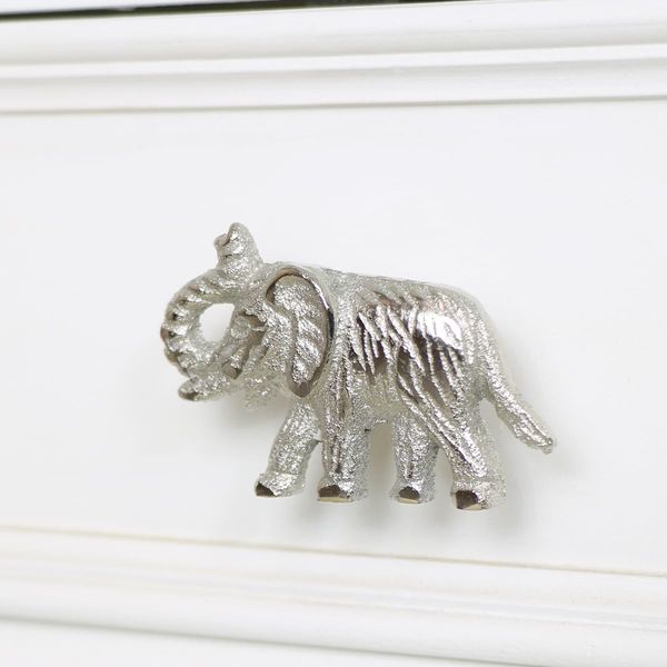 Melody Maison Silver Elephant Drawer Knob