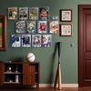 Baseball Cards Display Wall Mount 24 Pack, Acrylic Trading Cards Display for Wall