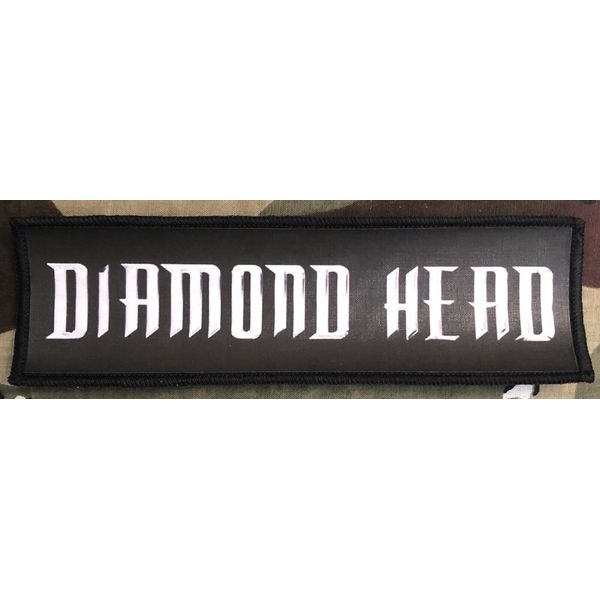Diamond Head Logo NWOBHM Large Super Strip Sublimated Printed Patch D050P