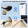 TEEMI Bluetooth Barcode Scanner, 1D Handheld Laser Bar Code Reader with Auto Sensing & Fast Accurate Scanning, Easy Pairing with iPad, iPhone, Android Smartphone, Tablet, PC – No Stand