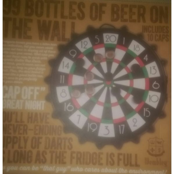 Magnetic Bottle Cap Dartboard