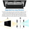 30in 900CFM Built-In Range Hood Kitchen Stove Insert Vent Touch Control w/LEDs
