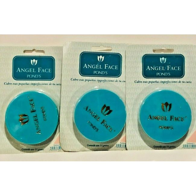 POND'S ANGEL FACE COMPACT POWDER NO MIRROR 3 POWDER ORIGINAL FORMULA NATURAL 1