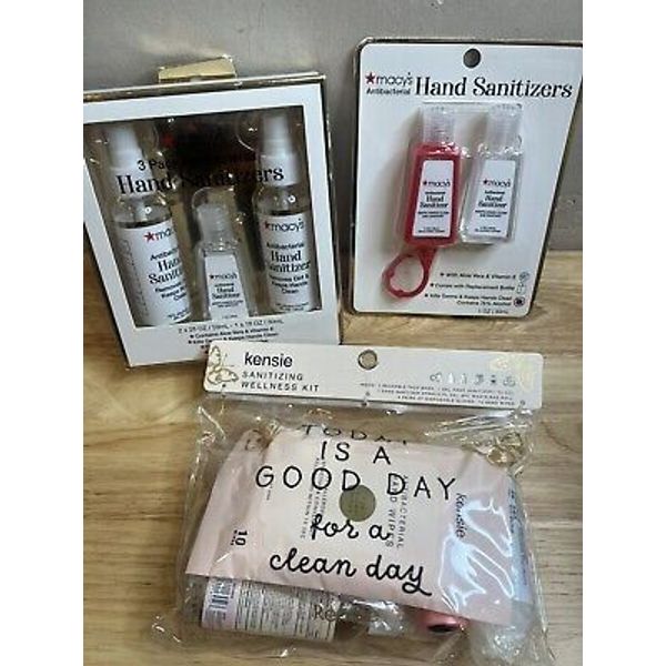 3 Hand Sanitizer Gift Sets with Aloe Vera & Vitamin E by Macy's New   r21k