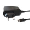 vhbw Mini-USB Ladegerät Universal Ladekabel mit Netzstecker 1,0 A / 5V Schwarz