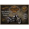 Personalised Graffiti Biker Birthday Card - Stunning !