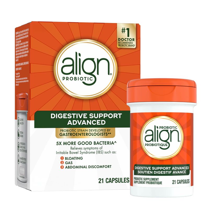 Align Advanced Probiotic Digestive Support, IBS Symptom Relief: Gas ...