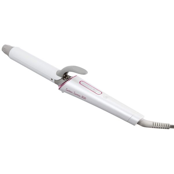 Koizumi KHR-1110/W Salon Sense 300 Curling Iron, 1.0 inches (26 mm), Internationally Compatible, White