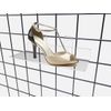 FixtureDisplays® 4"x10" Gridwall Flat Clear Plexiglass Acrylic Display Shoe Shelf Panel for Gridwall 15567
