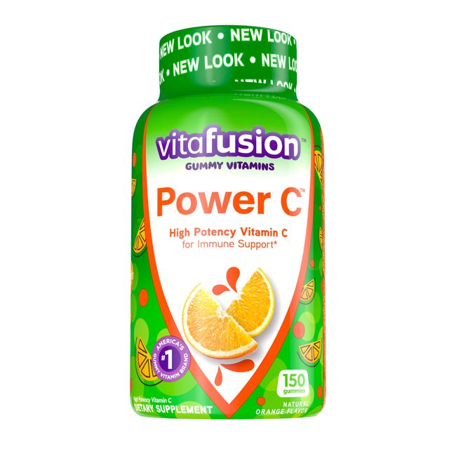 Vitafusion Power C Gummy Immune Support* with vitamin C, Delicious Orange Flavor, 150ct (50 day supply), from America’s Number One Gummy Vitamin Brand