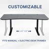 VIVO Black 63" x 32" Table Top for Adjustable Standing Desk Frames