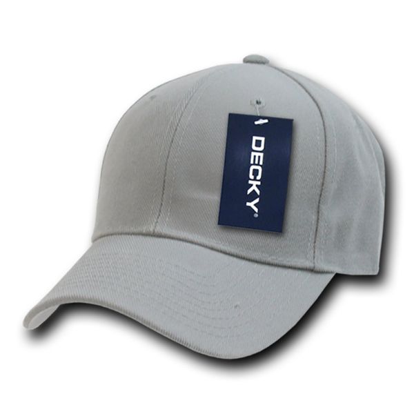 DECKY Fitted Cap, Grey, 6 7/8