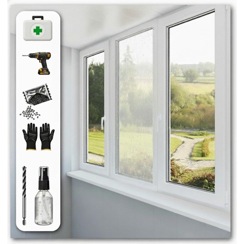 Moisture Plus 4 x Window Kit Clears trapped Heavy Condensation trapped ...