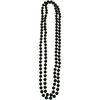 80s style 48in plastic Black bead necklace